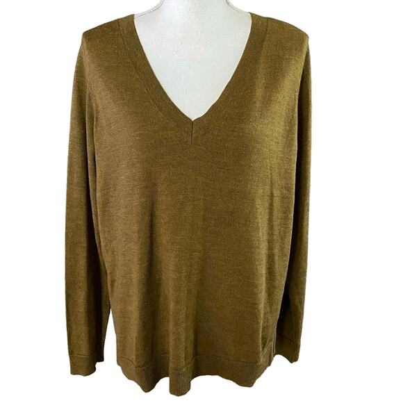 Eileen Fisher Sweaters - Eileen Fisher Size S 100% Merino Wool V Neck Sweater Pullover Jumper Capsule